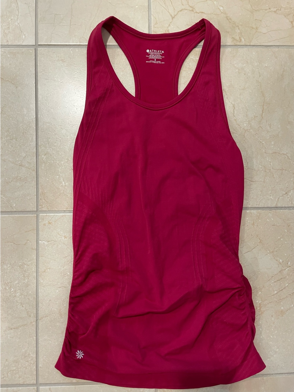 Athleta Magenta Racerback Tank Top
